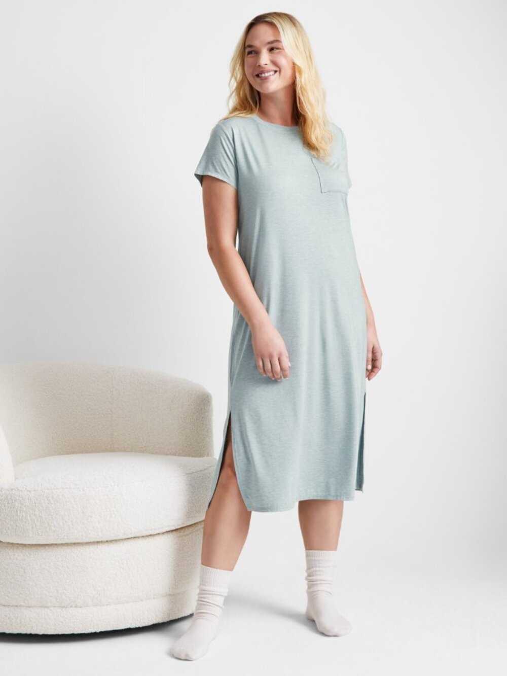 #1772 State of Day Women's Short-Sleeve T-Shirt Sleep Gown
